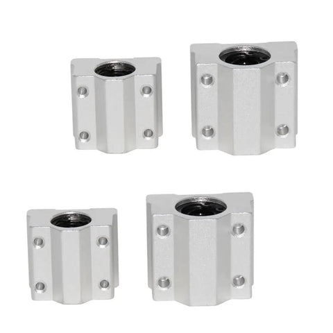 Heavy Duty SCS6UU Linear Motion Ball Bearing Slide Block Bushing with aluminum housing, ideal for CNC and 3D printer upgrades.