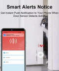 Smart Vibration And Tilt Alarm Sensor Delivers Real Time Alerts To Your Phone Home Assistant And Zigbee2MQTT Compatible Ultra Sensitive Motion Sensing For Instant Security Monitoring. phone alert on door vibration with cat peeking through door