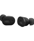 Black Tune Buds 2 True Wireless Earbuds With Noise Canceling, Dope Spatial Sound, Smart Ambient Tech, six mics visible side view