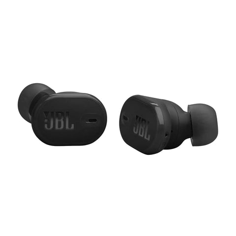 Black Tune Buds 2 True Wireless Earbuds With Noise Canceling, Dope Spatial Sound, Smart Ambient Tech, six mics visible side view