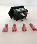 Heavy Duty 12 Volt Battery Gauge Indicator With Led Capacity Monitor For Golf Carts Electric Forklifts And Curtis Vehicles, featuring a relay and connectors.