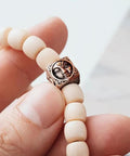 Premium Tibetan Style Spacer Beads For Bracelets And Necklaces Diy Jewelry Crafting Supplies, showing solid brass bead with 2.2mm hole.