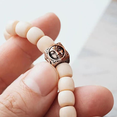 Premium Tibetan Style Spacer Beads For Bracelets And Necklaces Diy Jewelry Crafting Supplies, showing solid brass bead with 2.2mm hole.