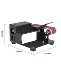 Heavy Duty Pneumatic Mini Belt Sander And Air Powered Belt Grinder For Deburring Collision Repair Lightweight handheld finisher side view with adjustable speed.