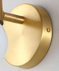 Close-up of brass base and mount for the Brass Antlers Wall Sconce With E27 Socket Creates A Cozy Top Tier Glow.