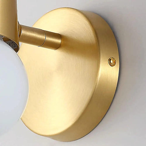 Close-up of brass base and mount for the Brass Antlers Wall Sconce With E27 Socket Creates A Cozy Top Tier Glow.