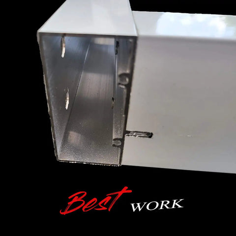 Close-up of Door Hole Installation Kit with 3 Inch Frame Guide Base and Removable Drill Block for precise drilling.