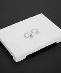 Heat Resistant Quartz Soldering Board For Jewelry Making And Repairs, Flame Retardant Work Surface Up To 2000 C with rings on top