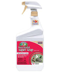 Captain Jack's Insecticidal Super Soap 32 Oz Ready To Use Spray bottle with red label for organic gardening pest defense.