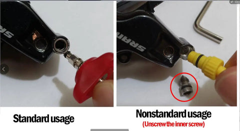 Standard and nonstandard usage of Drip-Free Hydraulic Disc Brake Bleed Kit For Avid Juicy 1 3 5 7 9 And Elixir Code RX R CR XO XX Plus SRAM Guide Series