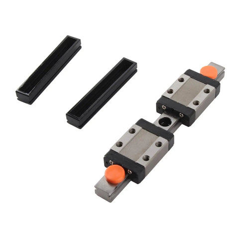 Beefy Linear Rail Bearing Kit With Two Slide Blocks For Automation Equipment And Packaging And Printing Precision Positioning Steel Construction For Industrial Use, two blocks