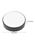 Heavy Duty Motorized Electric Rotating Platform With Remote Control For Jewelry Display, 18cm black rotating display stand top view.