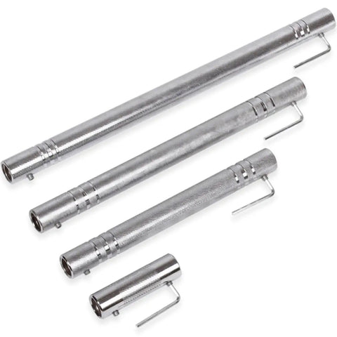 Ultra Precision Dumbbell Connecting Rod For Home Gym Steel Barbell Connector silver rods with anti-slip design and locking clips