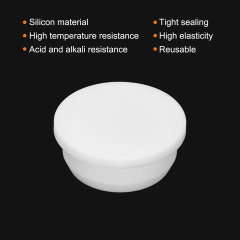 High Temp Silicone T Shaped Plug Mount 54x12x15.5mm Heavy Duty Heat Resistant Hole Stopper For Powder Coating Plating Painting Anodizing And Sealing Waterproof Plug White Pack Of 1, white silicone T plug