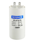 CBB60 35uF 450V AC Capacitor Round Run Start Capacitor With Two Sets Of Inserts For AC Motors Condensers Heat Pumps Pool Pumps