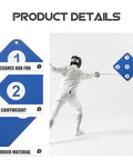 Two Piece Rubber Fencing Targets Wall Mounted Weatherproof Practice Targets for Fencing and Archery Blue Color Built Tough