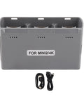 On The Go Portable Drone Battery Charging Hub For Mini 2 Mini SE And Mini 2 SE with cables, front view