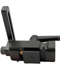 Aluminum Stop Block for Miter Track and 45 Type Positioner, sliding block tool for precise woodworking, side view.