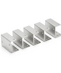 Z-Shaped Corner Brackets For Furniture And Cabinet Repairs, Heavy-Duty Stainless Steel And Galvanized Iron Reinforcement Plates, 4 Pack