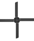 Smooth Operator Heavy Duty Hvls Ceiling Fan 7Ft Black With Direct Drive Motor and Variable Speed Control view from above