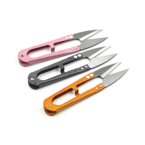 3 Pack 4.1 Inch Bonsai Pruning Scissors With Sharp Blade And Self Opening Spring, showing colorful lightweight garden clippers