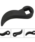 Ultra Compact Crowbar Adapter Head for Tight Spaces, Handy Pry Bar Tool for Car Repair with Square Mouth, 3/8" to 1/2" Drive