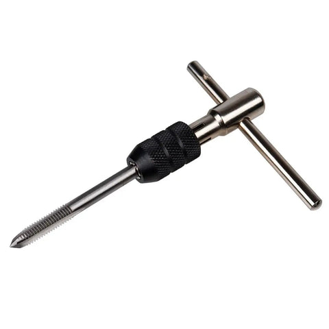 Heavy Duty Tap Handle Wrench Kit For Quick Hand Tapping, Pro Grade Tap Set With T Handle, includes various metric and standard sizes.