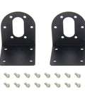 37mm DC gear motor brackets with screws for hobby projects