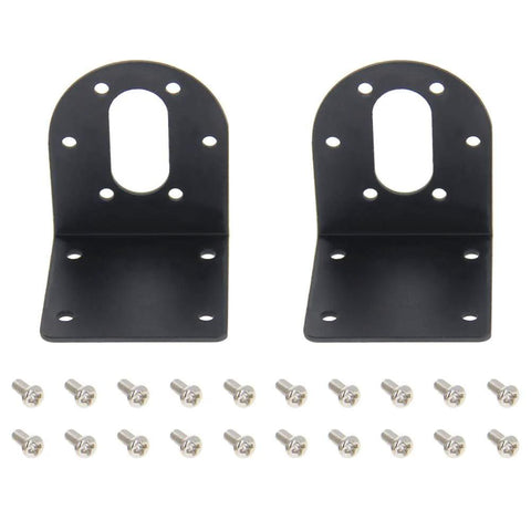 37mm DC gear motor brackets with screws for hobby projects