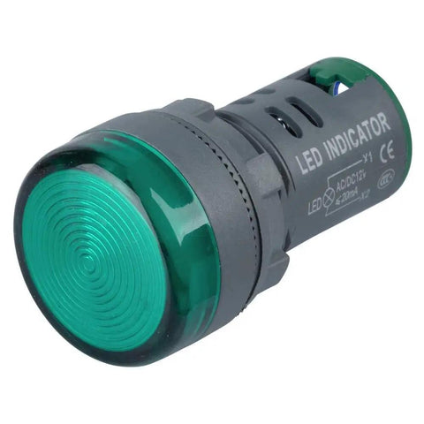Super Bright 22Mm Corded Electric Led Panel Indicator Set Includes Red Green Blue Yellow Lamps 230V Heavy Duty Plastic Housing Smooth Lock Nut Mounting Plug And Play Wiring No Sweat Rig Upgrade