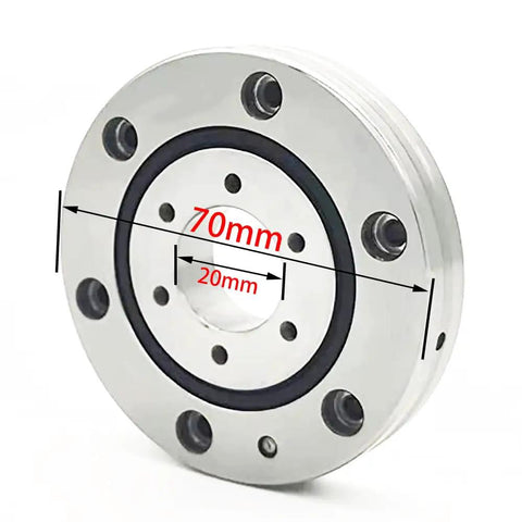 XUR2012UUCC0 Cross Roller Bearing Slewing Ring For Robotic Arms Offering Shop Tested Precision And Built Tough Resilience For Heavy Duty Weekend Warrior Projects, 70mm diameter, 20mm hole.
