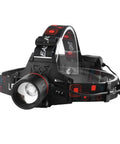 Rechargeable Red Light Headlamp With 1000 Lumens Waterproof Zoomable Beam For Night Hunting Coon Hog Coyote Varmint And For Astronomy