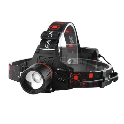 Rechargeable Red Light Headlamp With 1000 Lumens Waterproof Zoomable Beam For Night Hunting Coon Hog Coyote Varmint And For Astronomy