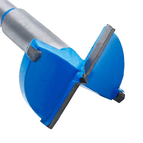 Close-up of One And A Half Inch Forstner Drill Bit With Tungsten Carbide Cutting Edge Delivers Clean Precise Holes In Wood Plastic And Plywood Great For Hinges And Cabinet Openings Heavy Duty Woodworking Hole Cutter Qjaiune