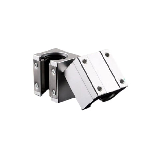 1000mm SBR20 Linear Rails Kit With 2 Rails And 4 SBR20UU Bearing Blocks 16 M6x12 Screws And 2 Locking Handles Beefy Heavy Duty CNC Linear Motion Guide Rails With Ball Bearings For Precision Milling 3D Printing Or DIY CNC Projects, SBR20UU block close-up