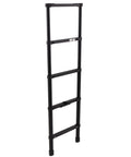 RV Telescoping Bunk Bed Ladder With Mounting Brackets Lightweight Aluminum Collapsible Construction 60 Inch Reach 300 LB Capacity No Fuss Fold And Stow For Campers, black folded