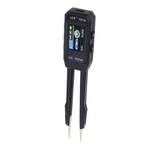 10KHz Digital Tweezers Multimeter for SMD Components with precision tips and 1.14 inch color display; USB-C rechargeable tester
