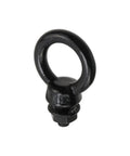 M6 lifting eye bolt in black stainless steel with lock nut, designed for heavy-duty rigging and safe lifting up to 881 lbs (400 kg).