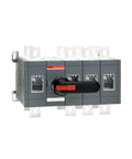 Dual Power Supply Mains Transfer Switch 100 Amp Auto Transfer Switch for Backup Power Systems, 100A Capacity, Reliable Power Source Selector For Critical Equipment, Beefy Heavy Duty Build Compatible With Residential And Industrial Setups, front view