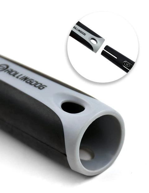 Close-up of handle showing connection point for Mini Foam Paint Roller Set 4 Inch Pack Of 8 For Cabinets, Furniture, and more.