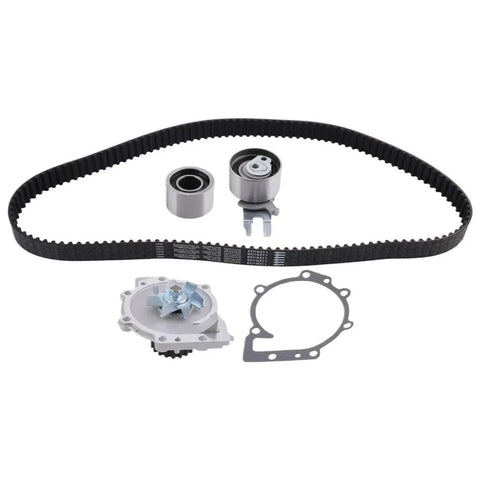 High Quality Timing Belt Kit For Volvo D3 DRIVe D4 D5 Engines 2001 Onwards Fits Engine Timing Replacement With Water Pump And Hardware For Service Keeps Ride Smooth Safe And Fixes Wear Fast Anytime On Your Rig In Shape Saving Dough Staying Cool black timing belt kit with pulleys, tensioner, water pump, and gasket