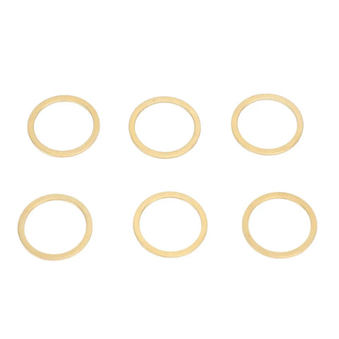 Brass Washer Shear Ring Repair Kit, 6 Piece Set With Low Volatility Brass Washers For High Temperature And Oxidation Prevention, Vacuum Ready, Built To Last, Heavy Duty Pro Grade Kit For VST VSTA SBKA, six brass rings