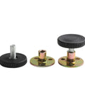 Heavy Duty Adjustable Furniture Feet 28-40mm Leveling Glides For Sofa Bed Table And Cabinet Legs, anti wobble pads, black and gold