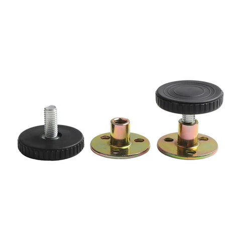 Heavy Duty Adjustable Furniture Feet 28-40mm Leveling Glides For Sofa Bed Table And Cabinet Legs, anti wobble pads, black and gold