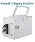 High Performance Electric Terminal Crimping Machine For Wire Line Pressing, compact design with handle for easy portability.