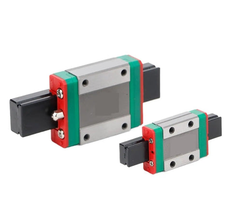 Rock Solid Linear Motion Rail Set For CNC Machines And 3D Printers With MGN MGW Slider Blocks shown in different sizes