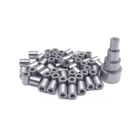 Heavy Duty Drill Sleeves And Bearing Steel Bushings For Custom Shaft Fits Precision Ground Liners stacked and scattered on white background.