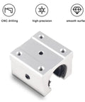 Two Pack Open Type Linear Motion Ball Bearing Slide Block For Router Fits SBR10UU SBR12UU SBR16UU SBR20UU SBR25UU Linear Guides Heavy Duty Premium Rail Block Set For CNC DIY Machining, CNC-drilled aluminum slide block