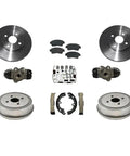 Heavy Duty 9 Piece Disc Brake Rotor And Pad Set Kit Including Front Rear Left Right Shoes Cylinders Springs For Toyota Corolla And Geo Prizm Models Years 1993 Through 1997 Ready To Rock Your Ride, rotors and drums