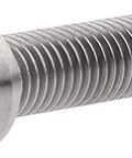 Badass Titanium Hardware Kit Six Piece M8x40mm Inner Hexagon Full Thread Bolts Dead Nuts strong titanium hex bolt side view.